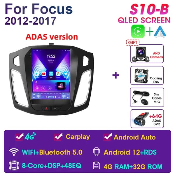 Android Bil Stereo, Multimedie Video Afspiller, GPS Navigation, S10-B-ADAS