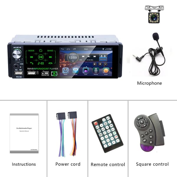Autosoitin, RDS-mikrofoni, monimediasoitin, 12 LED-kameralla