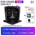 Miniatyrbillede 2 af 2: Chevrolet Cruze Carplay Android 11, Multimedie Videoafspiller, Navigation Hovedenhed, S3