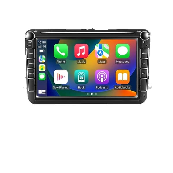 Bil GPS Radio, 8 tommer Touchscreen, Android Auto Kompatibilitet, 1-32GB Carply