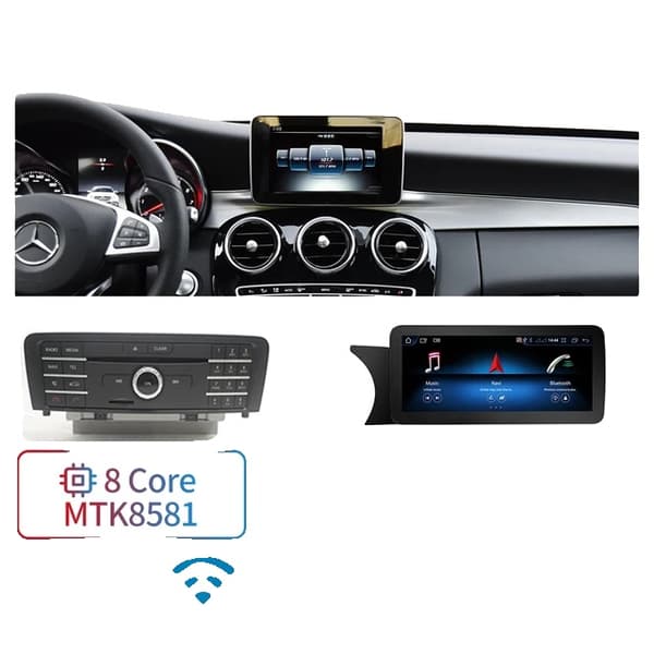 Bilmonitor, Touchskærm, Carplay Auto, MTK NTG 50 4-32GB, otte kerne