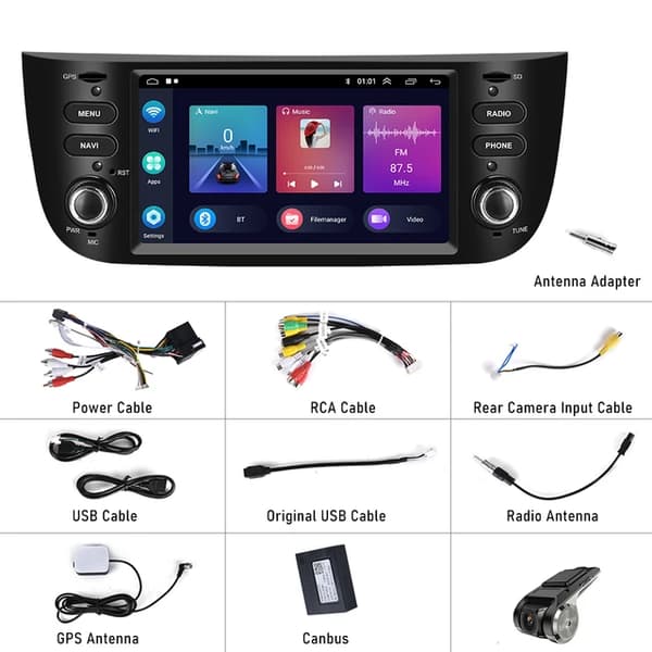 Auton DVD-soitin, Android 11, Carplay-yhteensopivuus, WIFI-yhteys, n kanssa