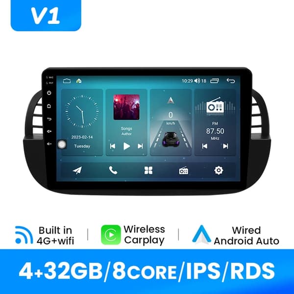 Carplay, Trådløs forbindelse, GPS-navigation, V1 (4GB 32GB)B