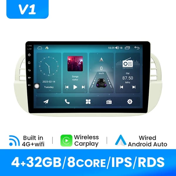 Carplay, Trådløs forbindelse, GPS-navigation, V1 (4GB 32GB)
