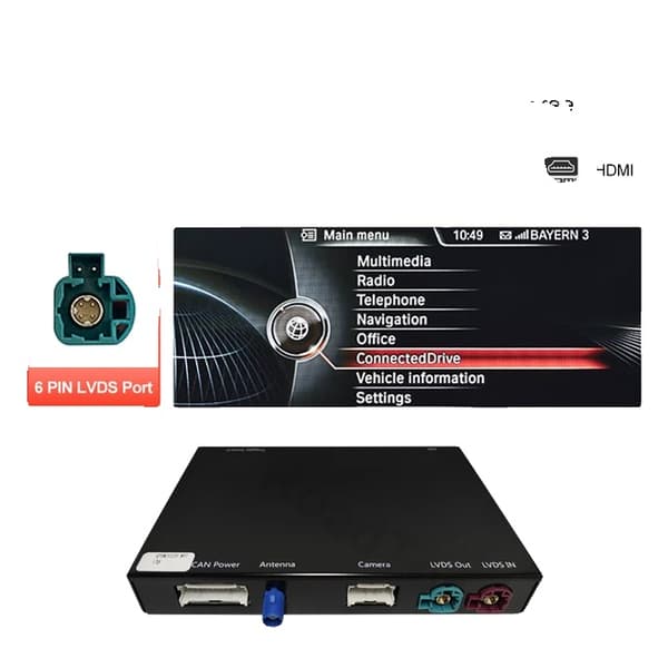 Trådløs Carplay, Android Mirror Link, Airplay Auto Play Funktion, NBT ID4-Black
