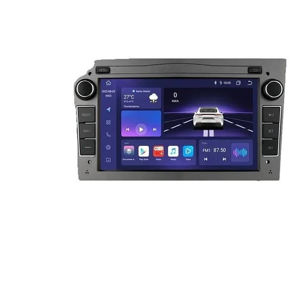 Carplay Android 12 Bilradio, GPS Navigation, Bluetooth Forbindelse, S4 Grå