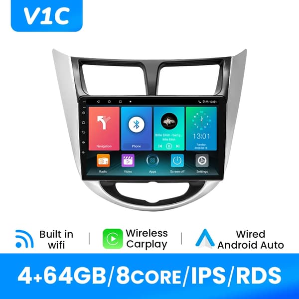 Autosoitin, tekoälyohjaus, Android 12 -yhteensopivuus, S2C (4GB 64GB)