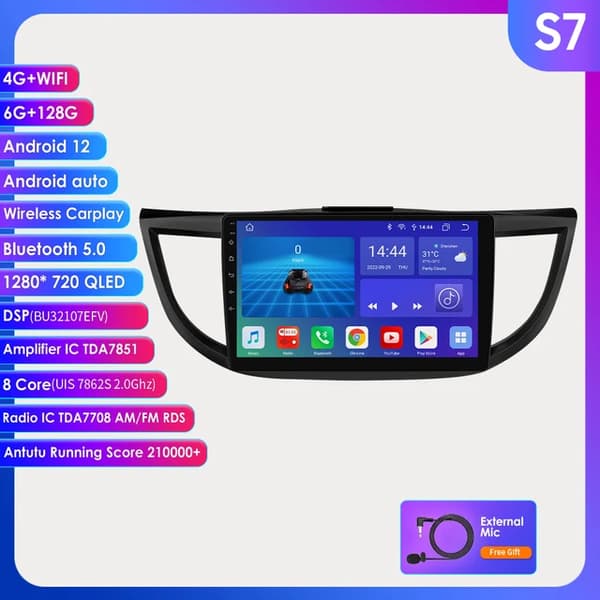 Carplay, Android 12-kompatibilitet, GPS-navigation, S7