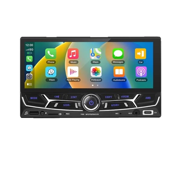 Carplay MP5-soitin, Bluetooth/FM-radiovastaanotin, Mirror Link -taajuuskorjainradio, Langaton Carplay