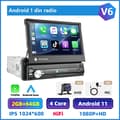 Miniatyrbillede 2 af 2: Carplay bilradio, Android 10, 7" udtrækkelig skærm, 2 64G carplay CAM