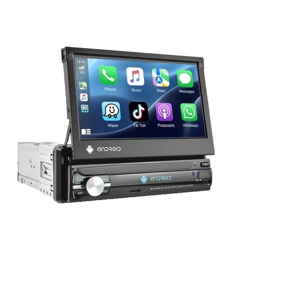 Carplay bilradio, Android 10, 7" udtrækkelig skærm, 2 64G carplay CAM