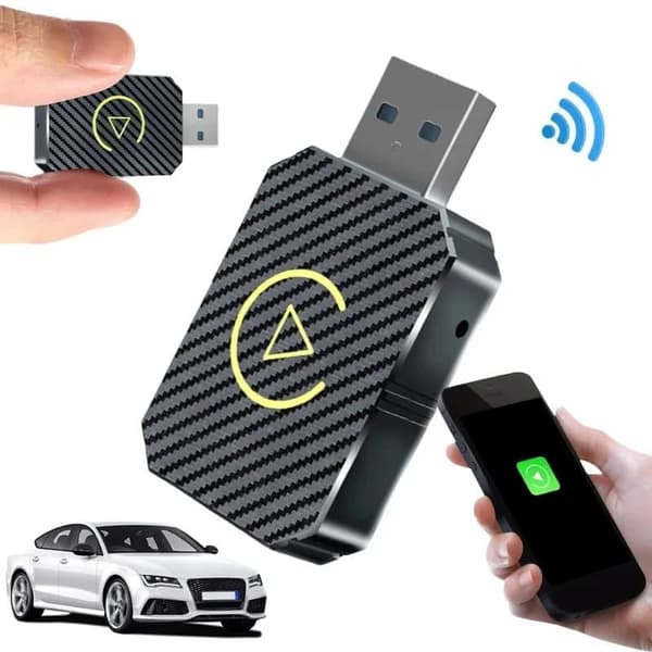 Bilmaskinens sammankopplingsbox trådbunden till trådlös carplay-modul android autocarplay-box