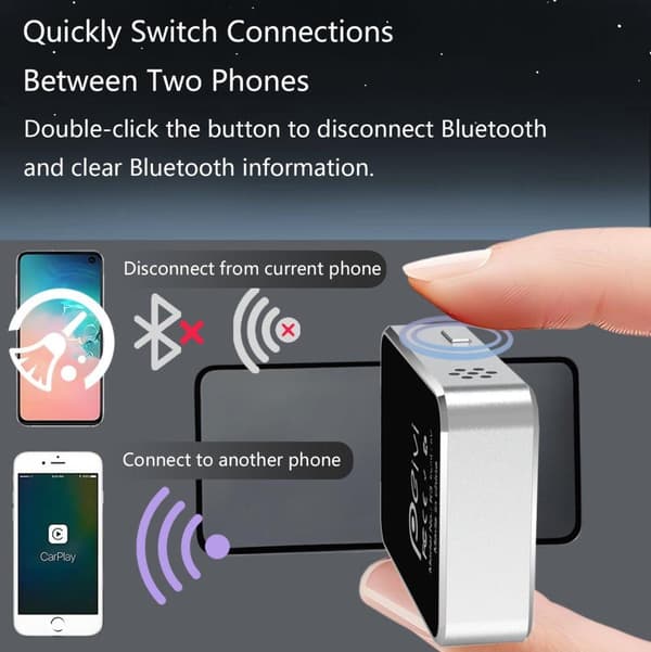 Trådløs CarPlay-adapter, Plug-and-play med ekstremt lav latenstid
