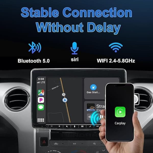 Trådløs CarPlay-adapter, til CarPlay og Android Auto, Plug-and-Play