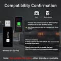 Miniatyrbillede 5 af 8: Trådløs CarPlay-adapter 2025, til CarPlay og Android Auto, Plug-and-Play