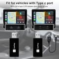 Miniatyrbillede 6 af 8: Trådløs CarPlay-adapter 2025, til CarPlay og Android Auto, Plug-and-Play