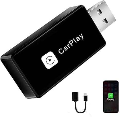 Trådløs CarPlay-adapter 2025, til CarPlay og Android Auto, Plug-and-Play