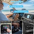 Pikkukuva 3 / 9: Langaton OBOSOE CarPlay-sovitin – USB-A & USB-C -kaksoisliitin, CarPlaylle ja Android Autolle, plug-and-Play pienellä viiveellä