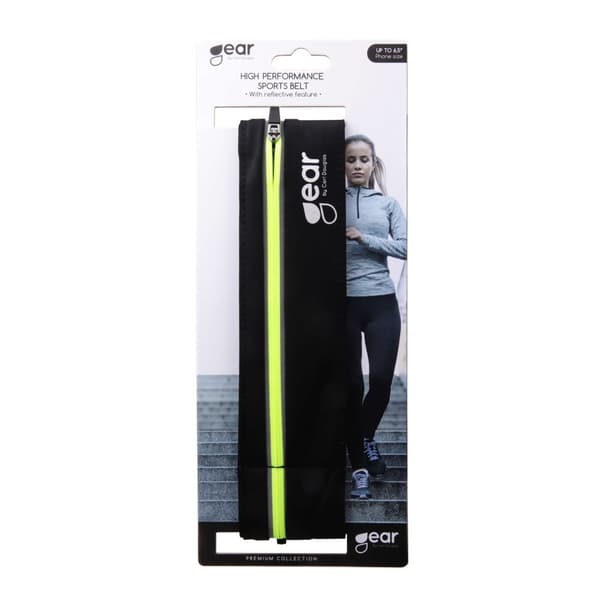 Sport midjebälte Premium Universal 6" svart Stretchmaterial