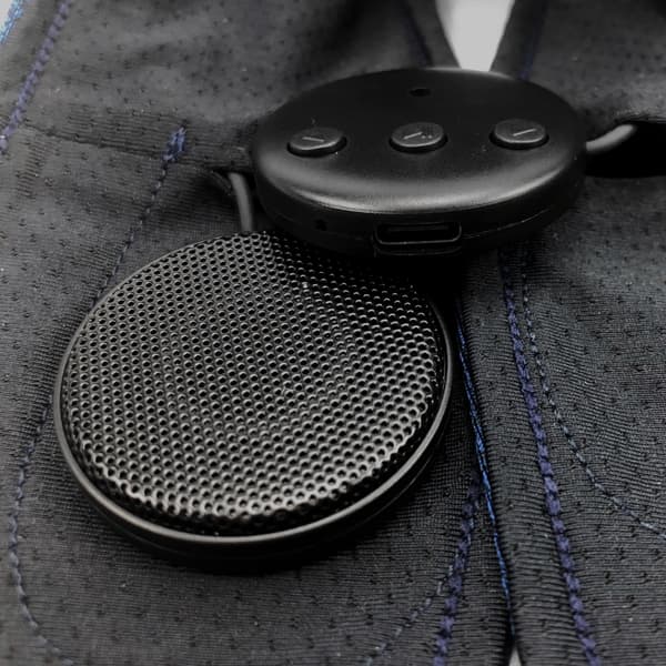 INF Pääpanta Bluetooth-kuulokkeilla ja mikrofonilla Tummansininen