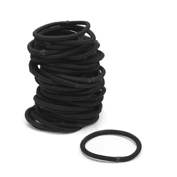 Elastiska gummihårrep - Märke - Modell - Svart - Vuxen - Blandat
