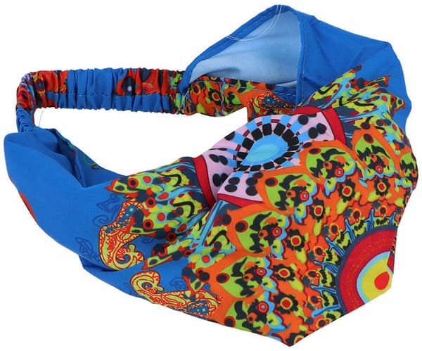 Elastic hairband Inca   Multicolour Mandala
