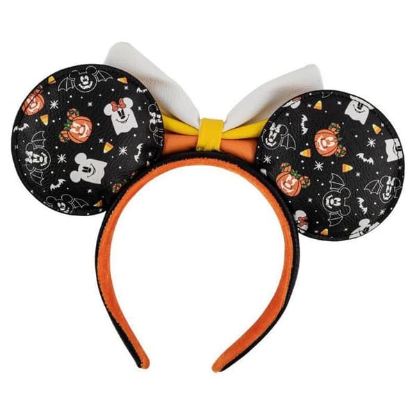 Serre-tête flicka Loungefly Disney Musse Pigg och Mini Pigg Spooky Halloween