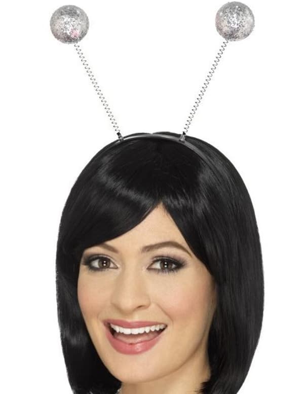 Diadem med silvriga antenner.Size-One size