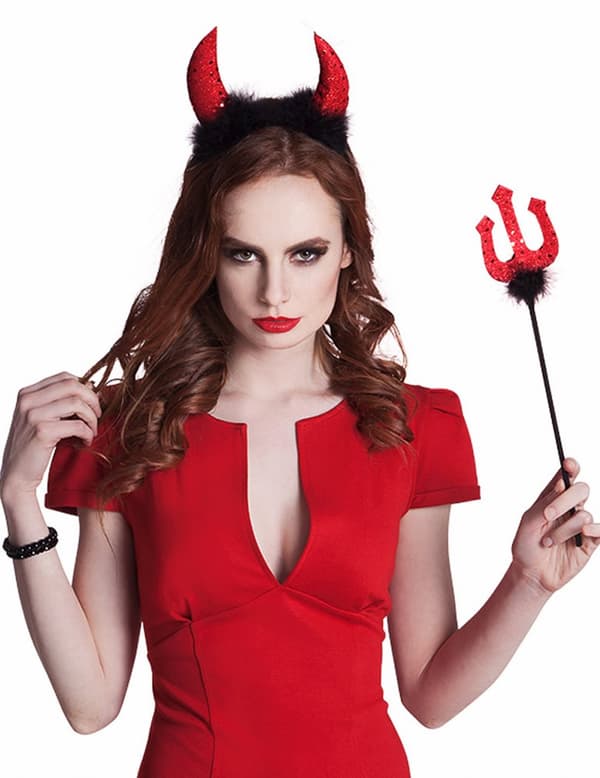 Halloween kvinnelig djevelsett.Size-One size