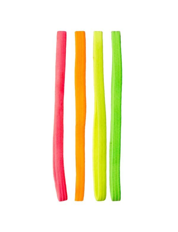 4 voksne neon hovedbeklædning.Size-One size
