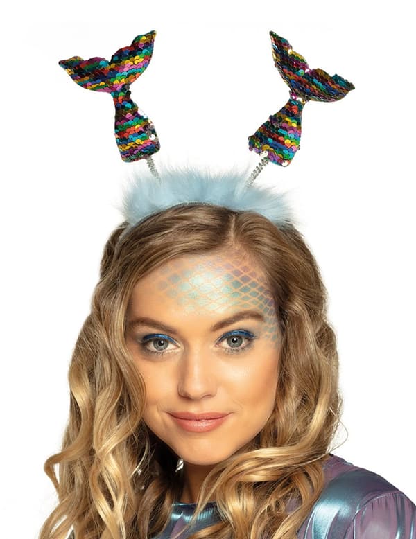 Diadem med sjöjungfrustjärtar vuxen.Size-One size