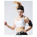 Miniatyrbild 3 av 4: Sport pannband kvinna man blandat anti svett hår fitness spring svamp träning svett huvud bodybuilding svart färg