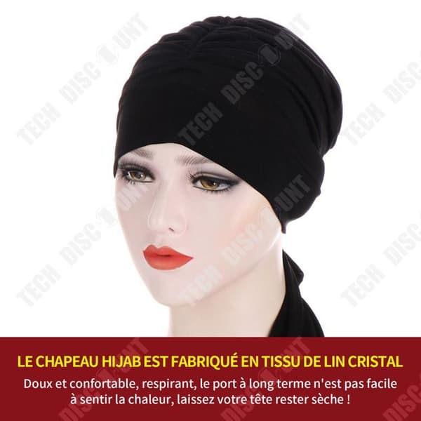 TD Professional Bandana 2 st 56-58cm professionell pannbandssjal för kvinnor professionell pannband hijab i enfärgad ro