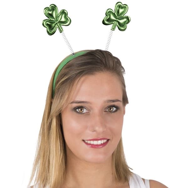 Hårband klöver St Patrick vit - Kvinna - Öl fest - INGEN NAMN - Grön