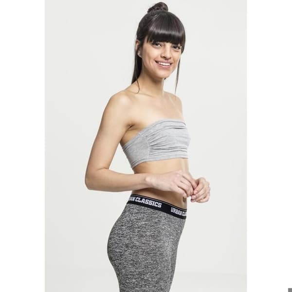Bandeau topp dam - Urban Classic - Svart - Utan axelband - Rynkad - Elastisk