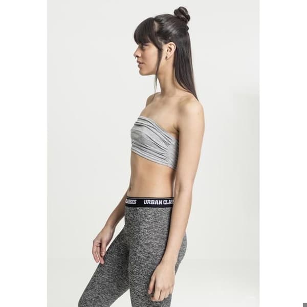 Bandeau topp dam - Urban Classic - Svart - Utan axelband - Rynkad - Elastisk