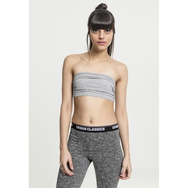 Bandeau topp dam - Urban Classic - Svart - Utan axelband - Rynkad - Elastisk