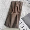 Miniatyrbild 2 av 3: Basic Jersey Silk Fused Hairband Cozy Cinnamon Brown