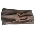 Miniatyrbild 1 av 3: Basic Jersey Silk Fused Hairband Cozy Cinnamon Brown