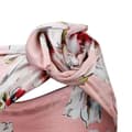 Miniatyrbild 3 av 3: Bandeau Stil Turban för Hår i Blommig Rosa Cotton Våren