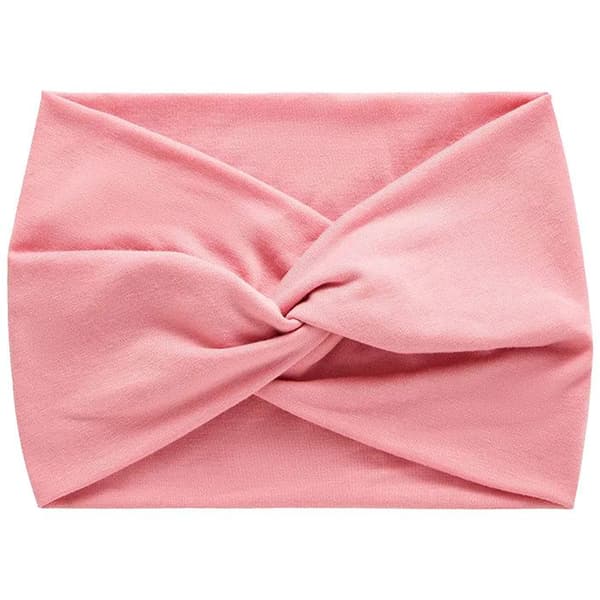 Bandeau Korsat för Hår i Fin Ljusrosa Pashmina Bomull
