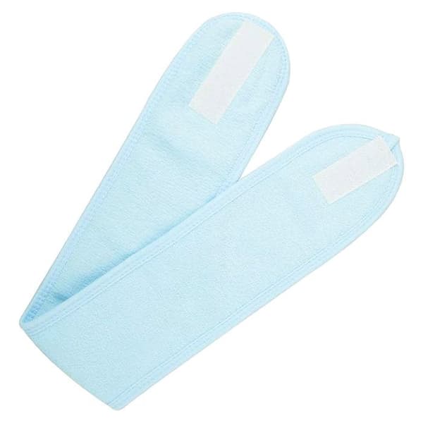 Bandeau Spa för Hår i Mikrofiber med Bomullstextur Blå Blå