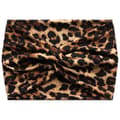 Miniatyrbild 2 av 3: Bandeau Kryssat för Hår i Mjuk Tryckt Leopard Chict Brun Brun