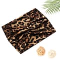 Miniatyrbild 1 av 3: Bandeau Kryssat för Hår i Mjuk Tryckt Leopard Chict Brun Brun