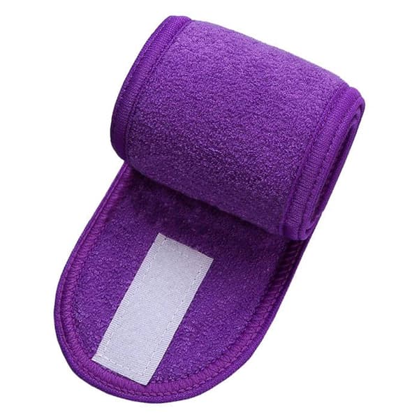 Bandeau Spa för Hår i Mikrofiber med Kottentextur Mörklila