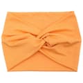 Miniatyrbild 2 av 3: Elegant Enfärgad Orange Mjuk Bomullshårband