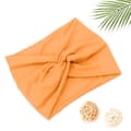 Miniatyrbild 1 av 3: Elegant Enfärgad Orange Mjuk Bomullshårband