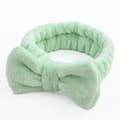 Miniatyrbild 1 av 3: Bandeau Spa för Hår i Enfärgad Mjuk Grön Fleece