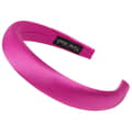 Miniatyrbild 1 av 3: Bred Hårband i Glansig Fuchsia Satin med Kudde Glamour Fuchsia