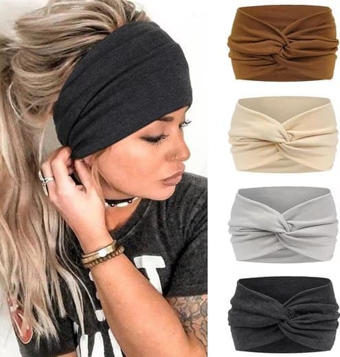Lollanda Boho Otsapanta Naiset 4 kpl, Hiuspanta / Hikinauha / Hiuspanta – Leveä, Monivärinen, Hikeä imevä